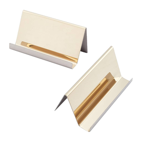 ที่ใส่การ์ดทองเหลืองอเนกประสงค์สำหรับต้อนรับบัตรเชิญกรอบทองเหลืองใสปรับแต่งได้สำหรับรายการของขวัญดีไซน์ไม่เหมือนใคร - Product Image 6