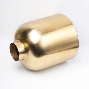 Florero de Metal de hierro de la mejor calidad con acabado dorado para el hogar, sala de estar, oficina, mesa, jarrones florales decorativos - Product Image 3