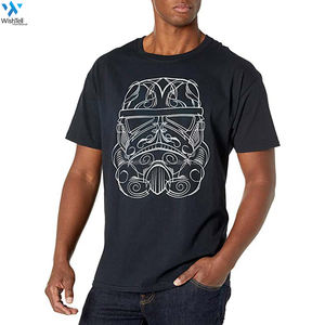 Camiseta extragrande de algodón de calidad de primera clase para hombre, logotipo personalizado, estampado liso, patrón sólido, logotipo personalizable - Product Image 1