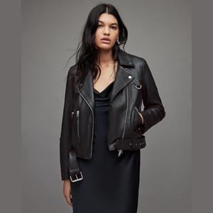 Veste en cuir véritable pour femme, nouvelle mode, coupe courte, imperméable, imprimée et brodée, coupe-vent, très tendance - Product Image 1