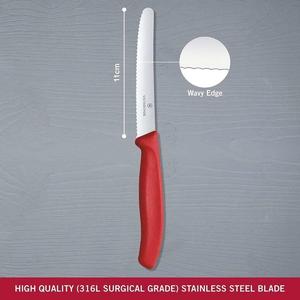 Victorinox มีดหั่นไส้กรอกมะเขือเทศขนาด11ซม. 6.7831แดง