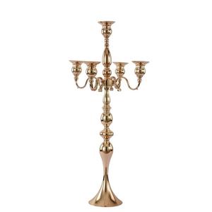 Candelabro de 5 brazos hecho a mano de Metal ecológico de calidad superior para interiores y exteriores, candelabro para centro de bodas, logotipo personalizado - Product Image 6