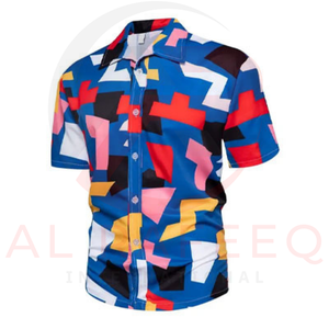 T-shirt de plage surdimensionné pour homme de qualité supérieure, en spandex/polyester micro-extensible, motif imprimé personnalisé - Product Image 6