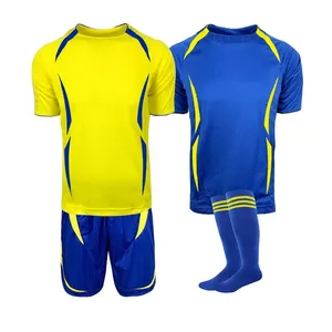 पुरुषों की सॉकर किट सेट वर्दी मोजे के साथ जर्सी फुटबॉल वर्दी पहनने के लिए वर्दी सॉकर किट स्पोर्ट्स वियर सॉकर वियर