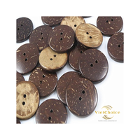 Boutons en coquille de noix de coco modèle Parker Vietchoice - Écologiques, durables, polis, couleur naturelle, style vintage, logo en relief personnalisé