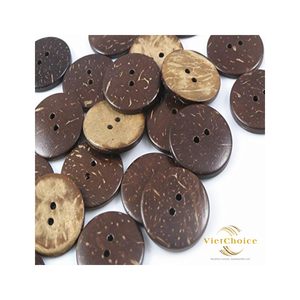 Boutons en coquille de noix de coco - Écologiques, durables, style vintage, logo en relief, forme personnalisée, boutons pour vêtements et artisanat VietChoice - Product Image 4
