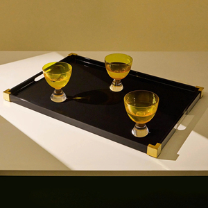 ถาดเคลือบเงาอเนกประสงค์พร้อมหูจับ ดีไซน์สวยงาม เหมาะสำหรับตกแต่งบ้าน ใช้บนโต๊ะกาแฟ - Product Image 4