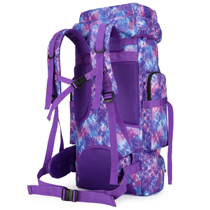 Mochila deportiva con marco externo informal Unisex negro de poliéster personalizado de la mejor calidad, compartimento para zapatos, resistente al agua 36-57L - Product Image 3