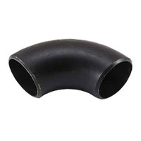 Pipa Fitting 90 derajat tekanan tinggi SCH40 siku baja karbon Las 1/2 inci untuk minyak, Gas, uap, sistem pipa industri