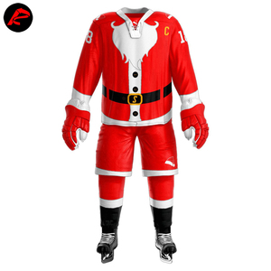 Ensembles d'uniformes de hockey sur glace personnalisés Vêtements de sport de style unique avec nom d'équipe Impression par sublimation OEM Nom d'équipe personnalisé - Product Image 2