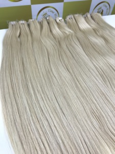 Hueso natural vietnamita recto para peluca frontal y tejidos vendedores al por mayor Super doble dibujado Human Genius Machine WEft - Product Image 4