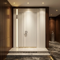 Nouvelle conception de grille de porte en aluminium décorative pour maison, villa, cour, entrée