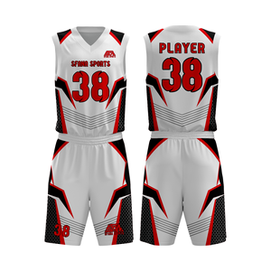 Vente en gros d'uniforme de basket-ball de haute qualité Tissu léger à séchage rapide de conception personnalisée OEM pour club scolaire et équipe sportive - Product Image 6