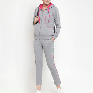 Logotipo personalizado 2025 Zip Mujeres Jogger Conjuntos Trajes de sudor a juego para mujeres Trajes de jogging en blanco Chándales al por mayor - Product Image 4