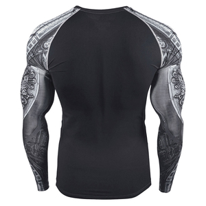 2025 personnalisé imprimé pleine Sublimation éruption garde unisexe Yoga Gym chemises Spandex maillots de bain vêtements de plage vêtements de Compression - Product Image 3