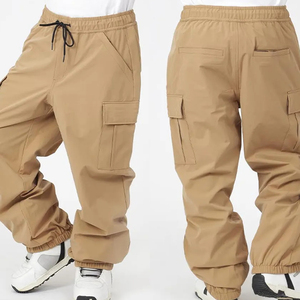 Pantalones de esquí transpirables de secado rápido con estampado personalizado de talla grande y cómodos para hombres con bolsillos - Product Image 4