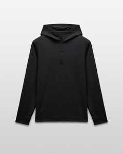 Sudadera con capucha de manga larga con media cremallera para hombre de Indemand al por mayor, ropa informal de peso medio totalmente personalizada, Sudadera con capucha de tela de poliéster transpirable - Product Image 3