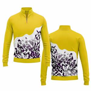 Chaqueta de gimnasio con cremallera de cuarto duradero personalizado para hombres y mujeres, ropa deportiva para jóvenes, jersey de equipo de secado rápido - Product Image 6