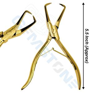 Kit d'outils professionnels en acier inoxydable pour extensions de cheveux, ensemble d'installation Micro Link, pinces, aiguilles, fil, perles de 5 mm, clips dorés - Product Image 4