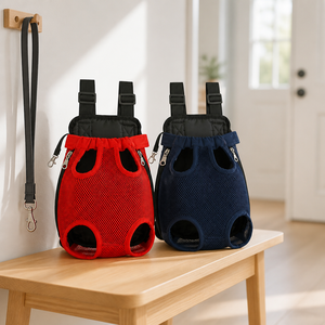 Pet Front Carrier <b>Backpack</b> Breathable Mesh Chest Bag For Small <b>Cat</b> Dog Travel - Product Image 2