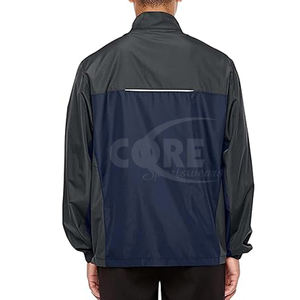 แจ็กเก็ตกันลมของผู้ชายเสื้อกันลมระบายอากาศได้ดีปรับแต่งได้แบบมีซิปสำหรับกลางแจ้ง - Product Image 2