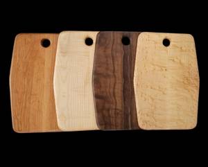 Tabla de cortar de madera hecha a mano, borde de corteza Natural, estilo rústico de granja, juego de tabla de queso de bambú, herramientas de queso de acero inoxidable - Product Image 2