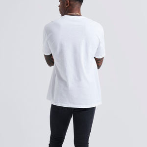 Wholesale 100% Cotton <b>Men's</b> T-Shirt Custom High Quality <b>Short</b> <b>Sleeve</b> round Neck Digital Printing Solid Color for Sale - Product Image 4