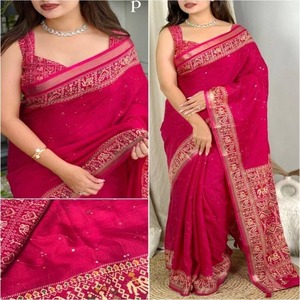 Venta al por mayor de algodón Sari ropa Cultural India para uso diario y eventos festivos casuales disponibles al mejor precio de la India - Product Image 1