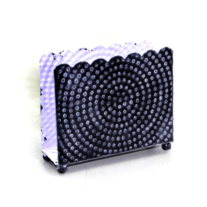 Support de porte-serviettes en papier pour table à manger en acier inoxydable nouveau Design autoportant fait à la main plaqué argent support en forme de rectangle - Product Image 4