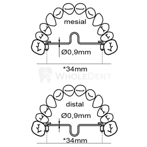 Barre palatale Morelli avec boucle mesiale, équipement et accessoire de thérapie orale - Product Image 3