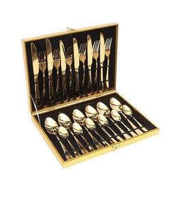 Ensemble de couverts en acier inoxydable avec boîte Meilleure vente Ensemble de couverts cuillère fourchette et couteau Ensemble de couverts au design antique - Product Image 1