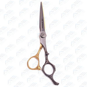 Professional Barber Hair <b>Scissors</b> Stainless Steel <b>Mustache</b> Beard Trimming Grooming Gears Hair <b>Scissors</b> Beauty Instrument - Product Image 5