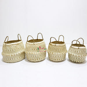 Artex Dong Thap <b>Storage</b> <b>Baskets</b> Palm Leaf <b>Wicker</b> Handmade Kitchen Containers and Gift Boxes for Home Use - Product Image 6