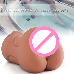 Masturbador masculino Ultra Realista Vagina Molde Coños de bolsillo Vaginal y Anal Canales duales Tamaño de bolsillo Stroker Juguetes sexuales para adultos - Product Image 2