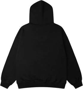 Jersey de algodón personalizado con logotipo bordado, Sudadera con capucha lisa en blanco unisex, ropa de calle, sudadera con capucha de mezcla de algodón - Product Image 5