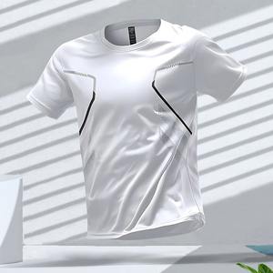 100% coton hommes T-shirt décontracté doux Fitness été mince T-shirts hommes maison vêtements col rond à manches courtes - Product Image 1