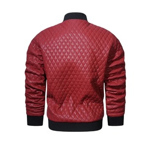 Chaqueta de Motociclista Varsity para Hombre, Diseño Personalizado con Logotipo, Cuero Vacuno, Tela de Lona, Impermeable y Ecológica - Product Image 4