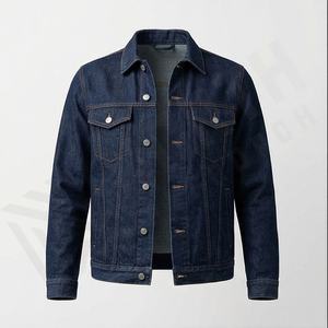 Veste en jean pour femme à manches longues sur mesure, couleur personnalisée, hiver, teinture unie, brute, respirante, épaisse, élégante, veste de mode - Product Image 1