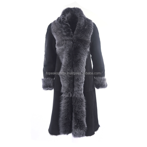Abrigo de Piel de Oveja Negra de Alta Calidad para Mujer, Modelo 2026, Tallas Grandes, Abrigo de Invierno con Calefacción, Última Tendencia - Product Image 1