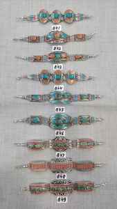 New Arrival Unisex Copper Turquoise <b>Pearl</b> Diamond <b>Bracelets</b> Vintage Classic Style Metal Fashion <b>Gold</b> Party Fashionable Bangles - Product Image 6