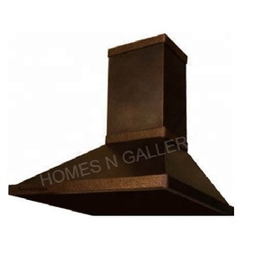 Hotte de cuisine classique martelée en cuivre et métal Antique, faite à la main, avec Rivets à bande, pour cheminée, Offre Spéciale - Product Image 3