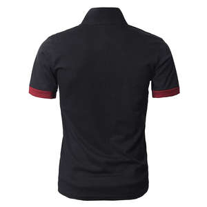 Polos de Golf para hombre al por mayor de manga corta cómodos de verano 2025 a la venta con logotipo bordado personalizado 100% piqué de algodón informal - Product Image 3