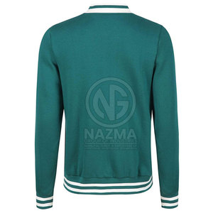 Veste Letterman pour femmes très vendue, col montant, fermeture à boutons, respirante, couleur unie, en coton, fabriquée au Pakistan - Product Image 2
