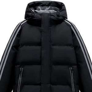 Chaqueta acolchada para hombre hecha a medida 2024, abrigo de invierno impermeable de alta calidad con decoración de piel, precio al por mayor - Product Image 1