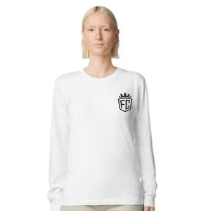 Camiseta Casual de Manga Larga para Mujer, Cuello Redondo, Algodón Suave, Color Sólido, Ajuste Cómodo - Product Image 1