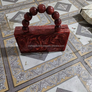 Handcrafted Luxury Resin Acrylic Clutches for Women Wholesale Women Clutches for Evenings Weddings & Parties - Product Image 1