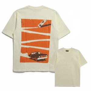 Nueva Llegada, Muestra Gratis, Camisetas Cortas Personalizadas con Estampado Gráfico Vintage, Camisetas Holgadas Estilo Y2K, Ropa de Verano para Hombre - Product Image 4