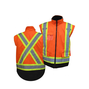 Venta al por mayor de alta visibilidad ropa de trabajo chaleco de seguridad personalizable poliéster retardante chaqueta protectora con logotipo impermeable ropa de trabajo - Product Image 2