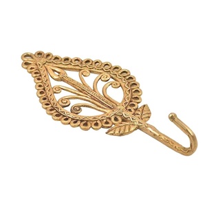 Uxury-gancho de latón con forma de hoja, percha de alta calidad de latón macizo - Product Image 4