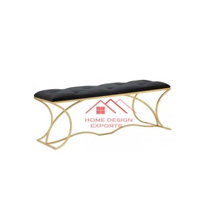 Wedding Events Decor Furniture Golden Finished Metal <b>Bench</b> at Cheap Wholesale Rate - Product Image 1
